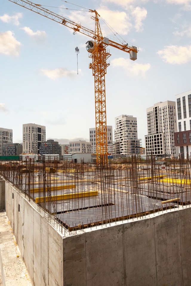 Trabajos de construcción en Santiago